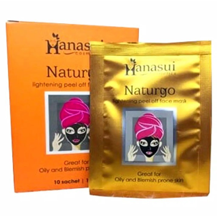 [Per Sachet] Masker Lumpur Hanasui Naturgo Peel Off Mask Orange