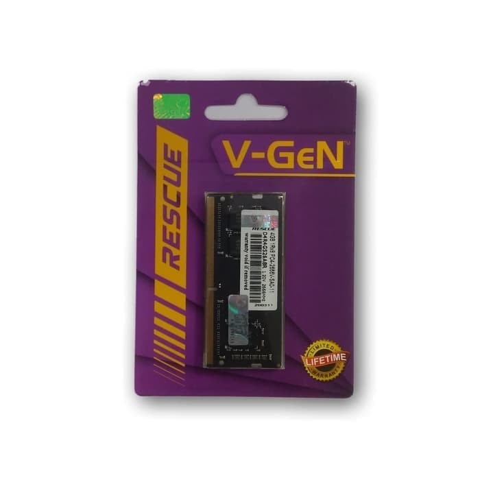 VGEN DDR4 4GB 17000 19200 21300 SODIMM V-GeN RESCUE V Gen