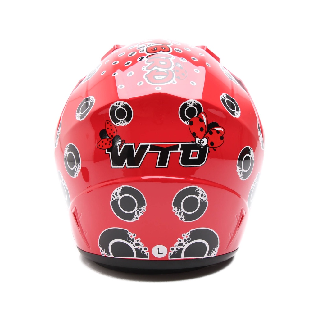 Helm WTO Z1R Pet - Ladybird - Merah - Half Face ALL SIZE