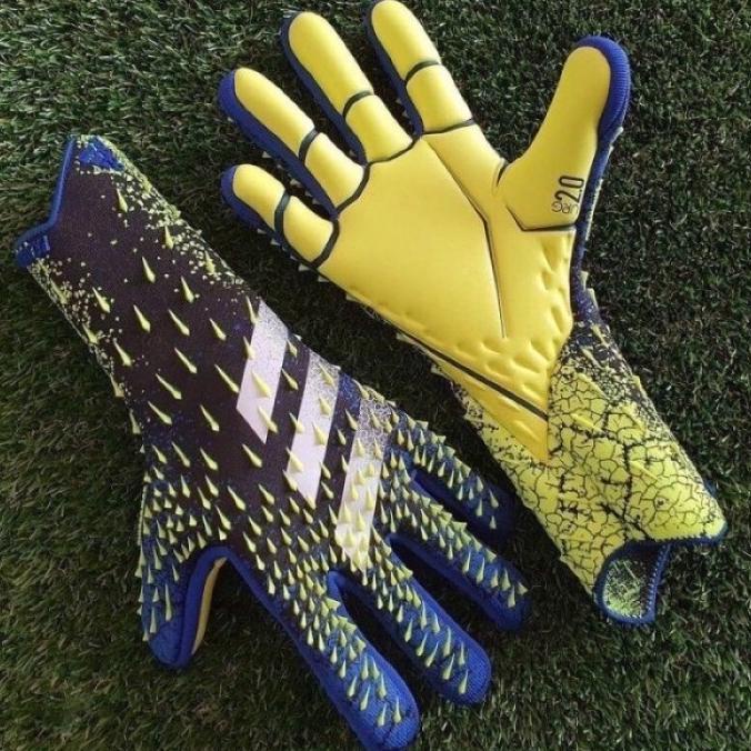 PROMO SARUNG TANGAN KIPER ADIDAS PREDATOR PRO BLUE ROYAL GRADE ORI IMPORT TERMURAH