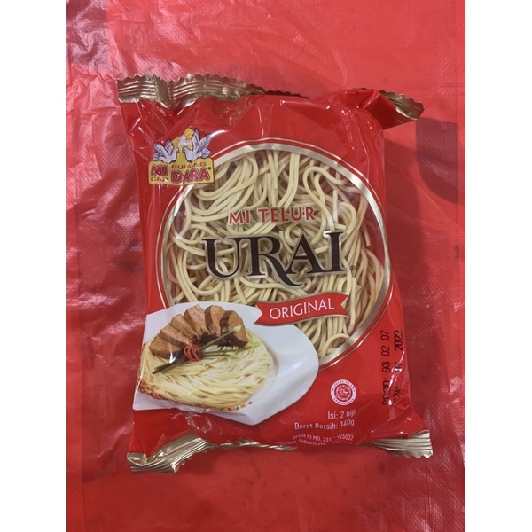 

Mie Telur cap Burung Dara Mie Urai Original 140gr