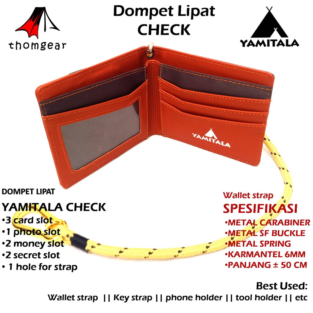 Thomgear Yamitala Dompet Outdoor Lipat Check Original Yamitala