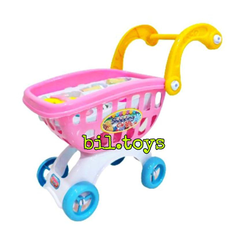 FB 819 MAINAN ANAK PEREMPUAN TROLI SHOPPING TROLLEY SUPERMARKET BELANJA DORONGAN ICE CREAM FB 819