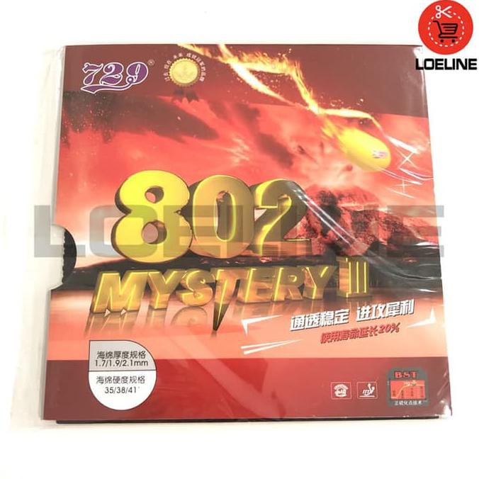 Kualitas Terbaik Karet Bet Ping Pong 729 802 Mystery 3 Tenis Meja Original Murah Bagus SDWEP