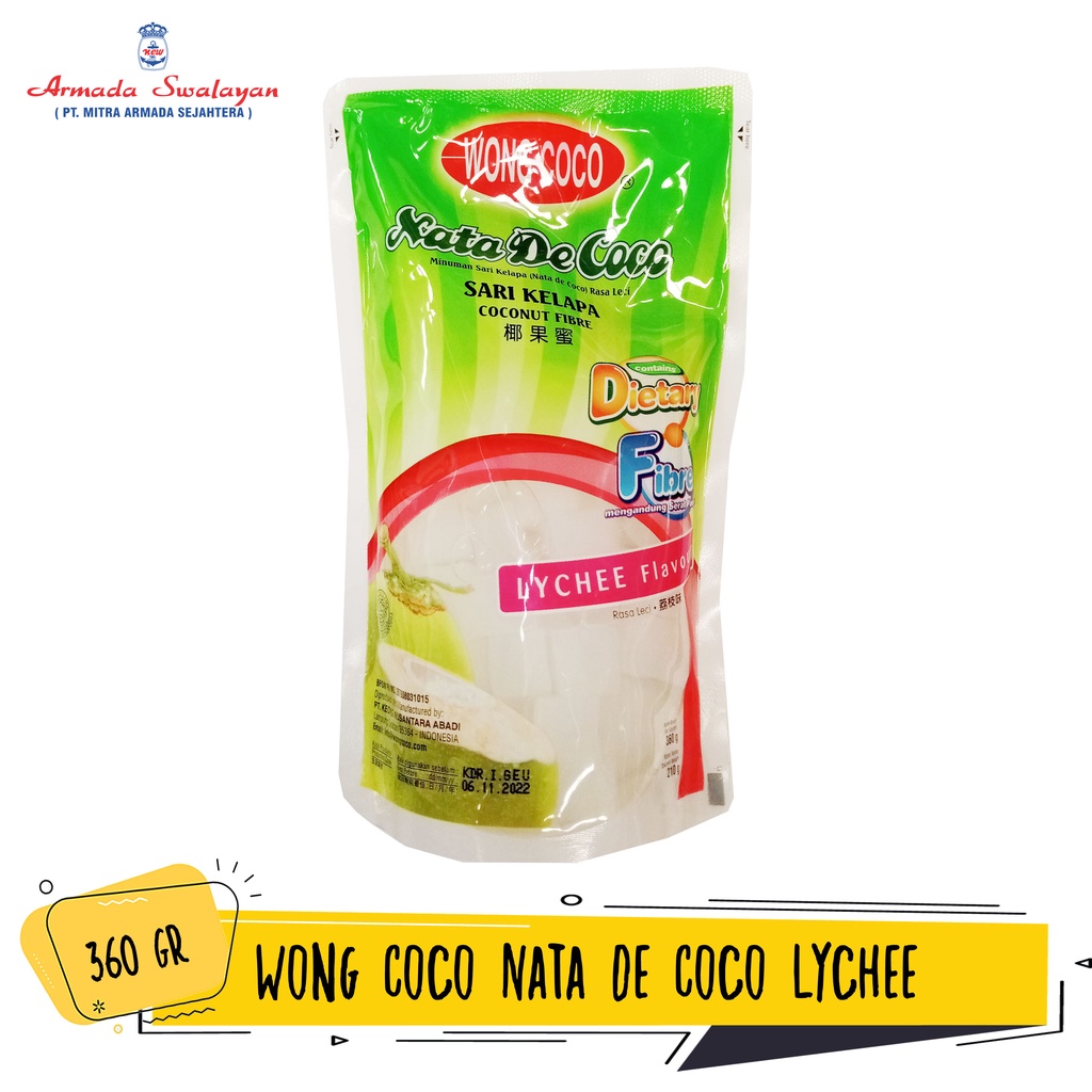 

Wong Coco Nata de Coco Lychee 360g