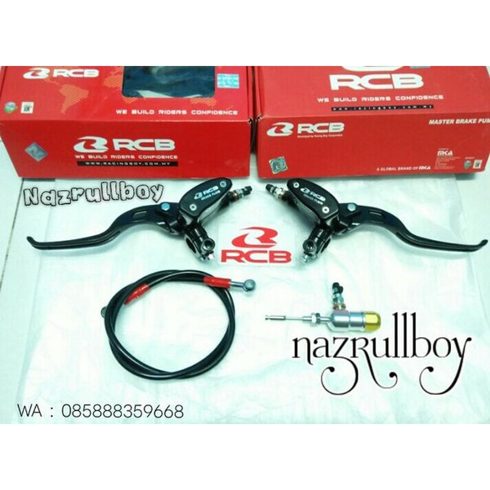 Paket Kopling Hidrolik Rcb full black Selang set 1pcs stut thaila