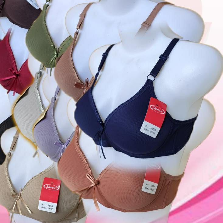 BH Sorex Bra Busa Sedang Tanpa Kawat Kait 2 Setara Cup B Extra Comfort Bra polos Art 9850