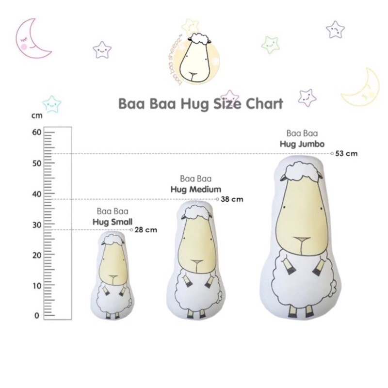 BAA BAA SHEEPZ BED TIME HUG BUDDY SMALL [ 16X28CM ]