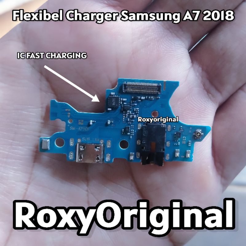 Konektor Cas Papan Flexible Charger Casan Samsung A7 2018 / A750 Plus Ic Fast Charging