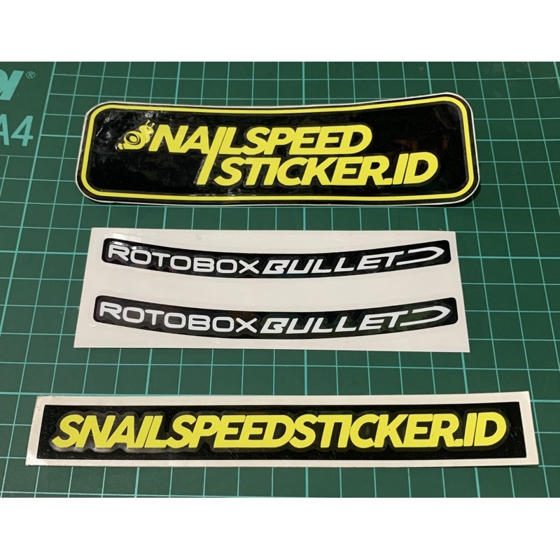 sticker cutting stiker velg Rotobox bullet carbon