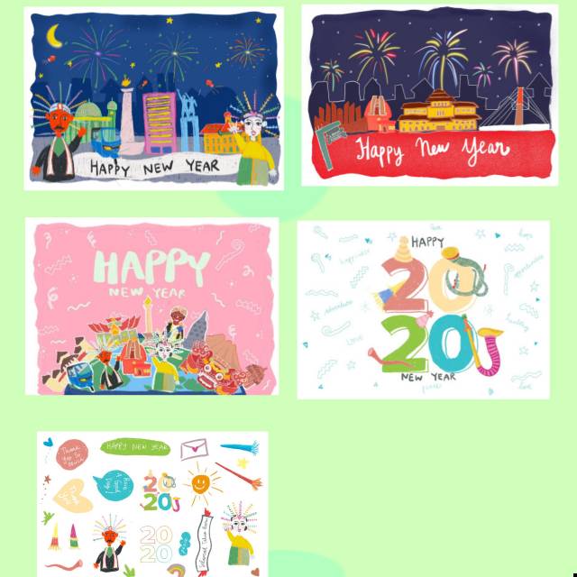 

Kartu Pos - Postcard 2020 New Year Series