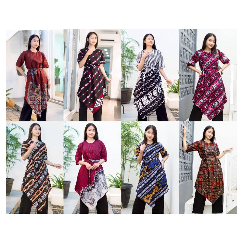 Jual Dres Fashion Batik Wanita Modern Terbaru Shopee Indonesia