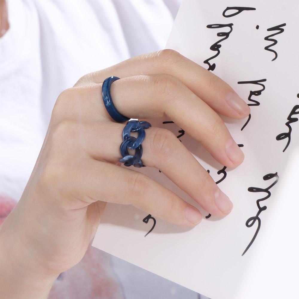 Mxbeauty Cincin Wanita Hadiah Sederhana Aksesoris Fashion Gaya Hip Pop Korea Vintage Rings