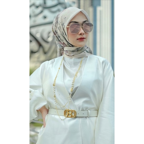 Dubai Series Buttonscarves Vanilla Black Ruby Ivory Navy Waterfall Jade Magenta Milkshake Curry Squa