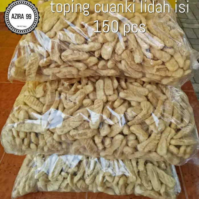 

baso aci boci toping cuankie lidah isi 150 biji - BARU