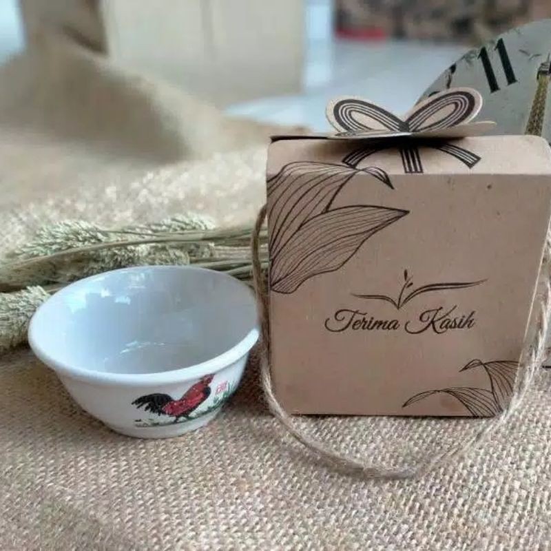 souvenir mangkok ayam jago mini
