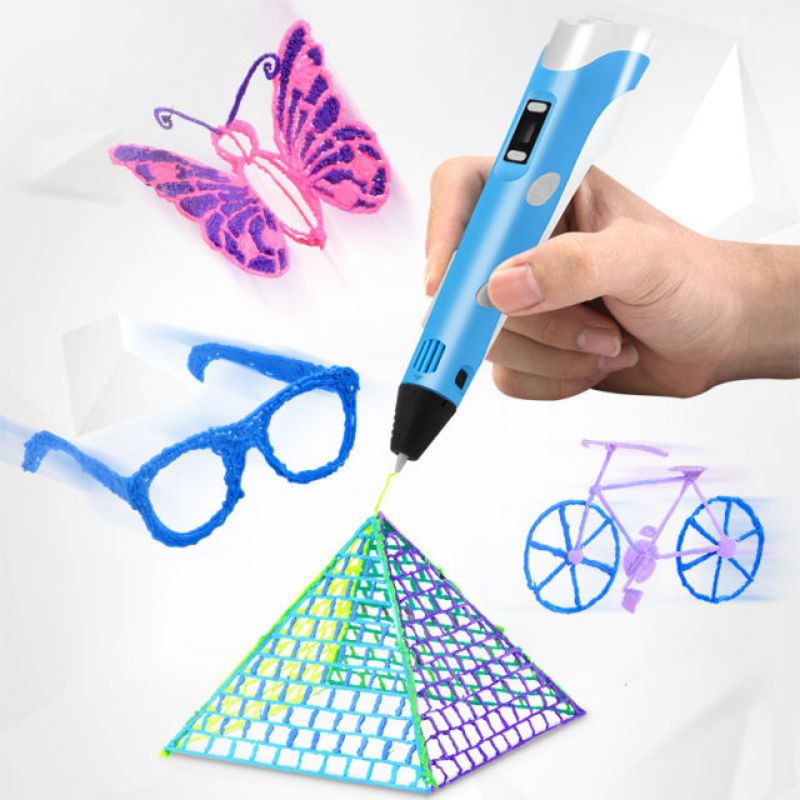 

Pena 3 dimensi 3D Pen Magic Stereoscopic Printing Pen DIY pembuat gambar mainan Generasi 2