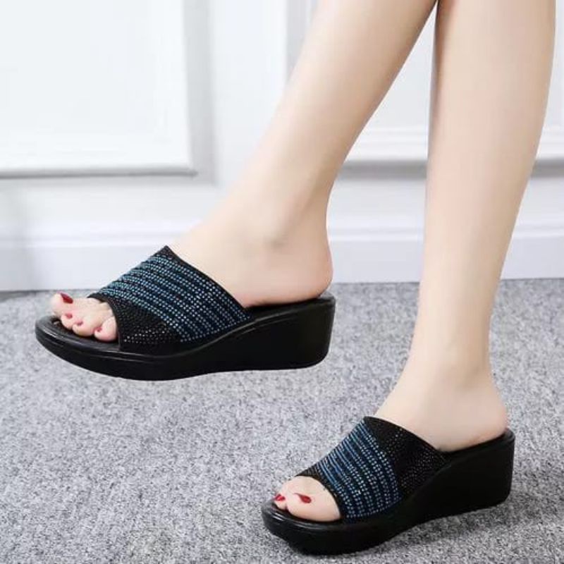 sandal wedges wanita sandal wanita pesta hak tinggi