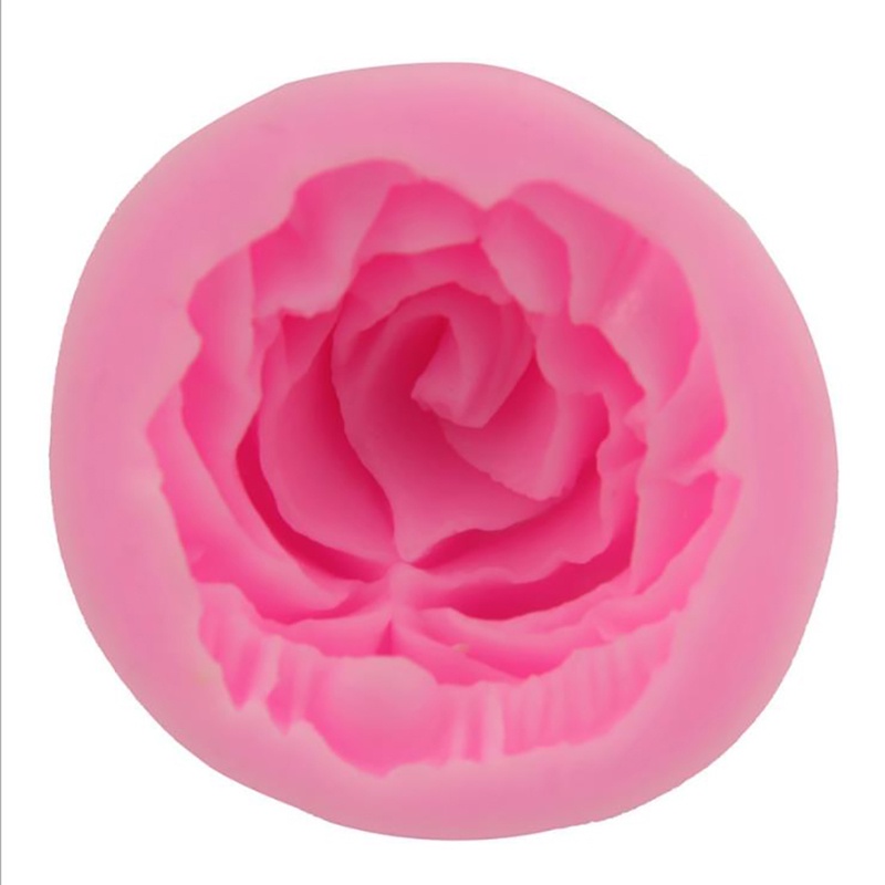 Cetakan Adonan Kue Desain Bunga Rose 3d Bahan Silikon