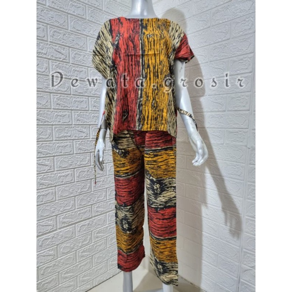 BAJU WANITA PIYAMA BAJU TIDUR SETELAN ONE SET BABYDOLL RAYON SUPER KOPI BALI ROBUSTA TERLARIS-5
