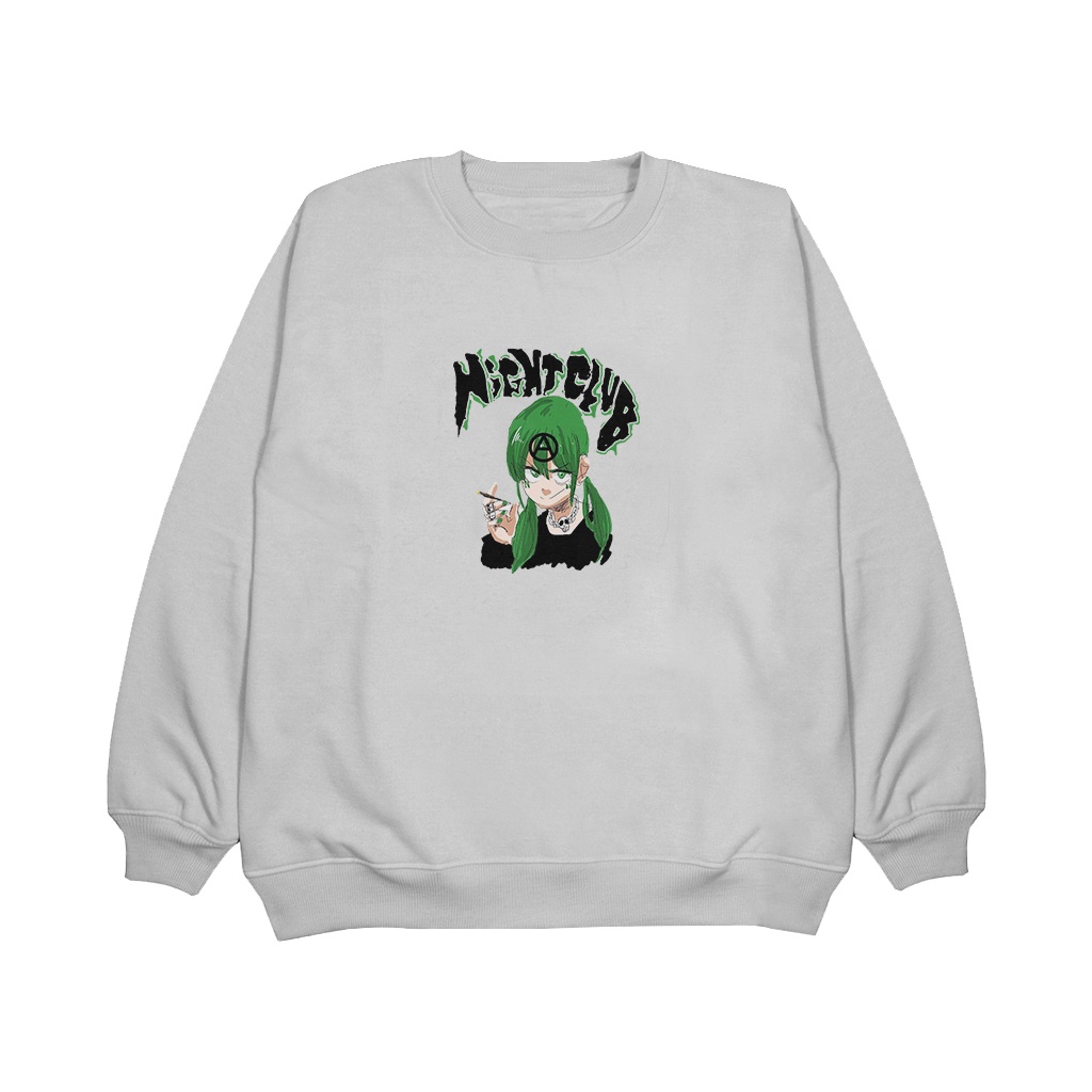 Sweater Pria / Wanita Crewneck ( Night Club ) Sweatshirt Bahan Fleece Tebal High Quality