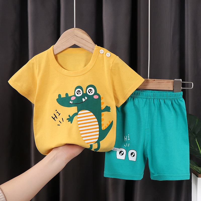 TSC - BBA1 Setelan Anak 0- 3 Tahun Model 1 - 10 Baju Setelan Anak Piyama Tidur Pendek Jumper Anak Bayi