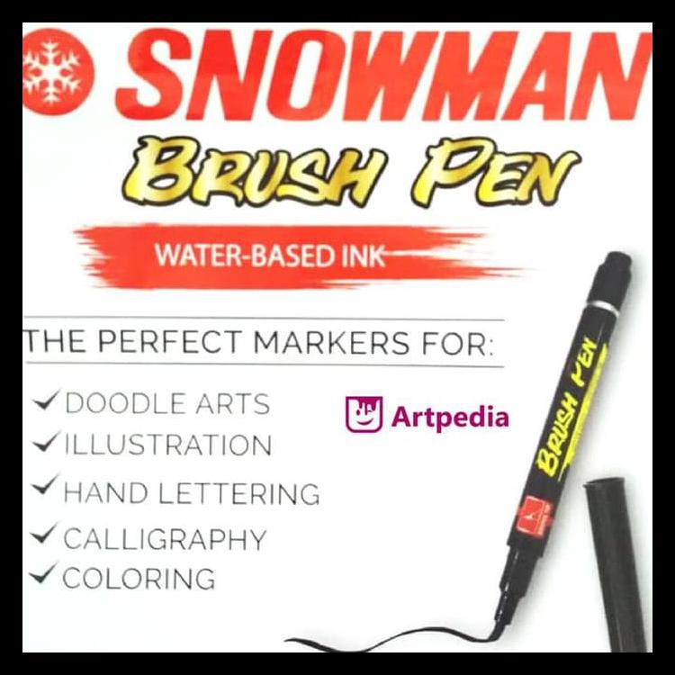 

Hot Product Snowman Brush Pen - Black / Brush Pen Snowman Bm-1 Terbaru