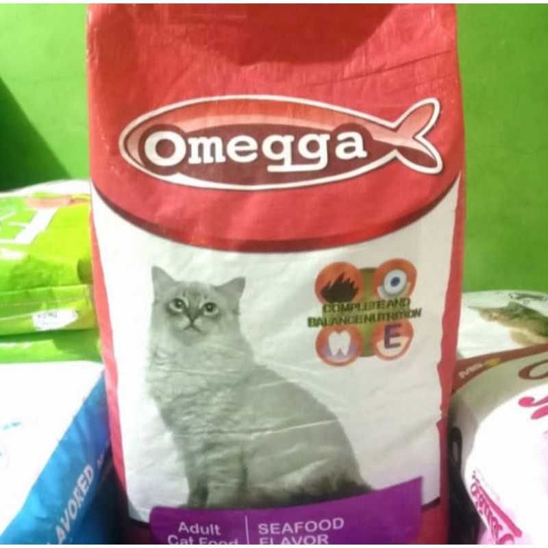 Gojek/grab Omega seafood - makanan kucing 20kg