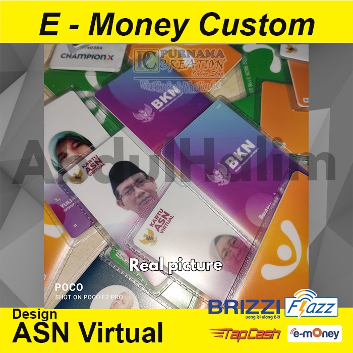 Cetak Kartu ASN Virtual BKN bisa flazz e-money tapcash brizzi Proses Hanya 1 Hari