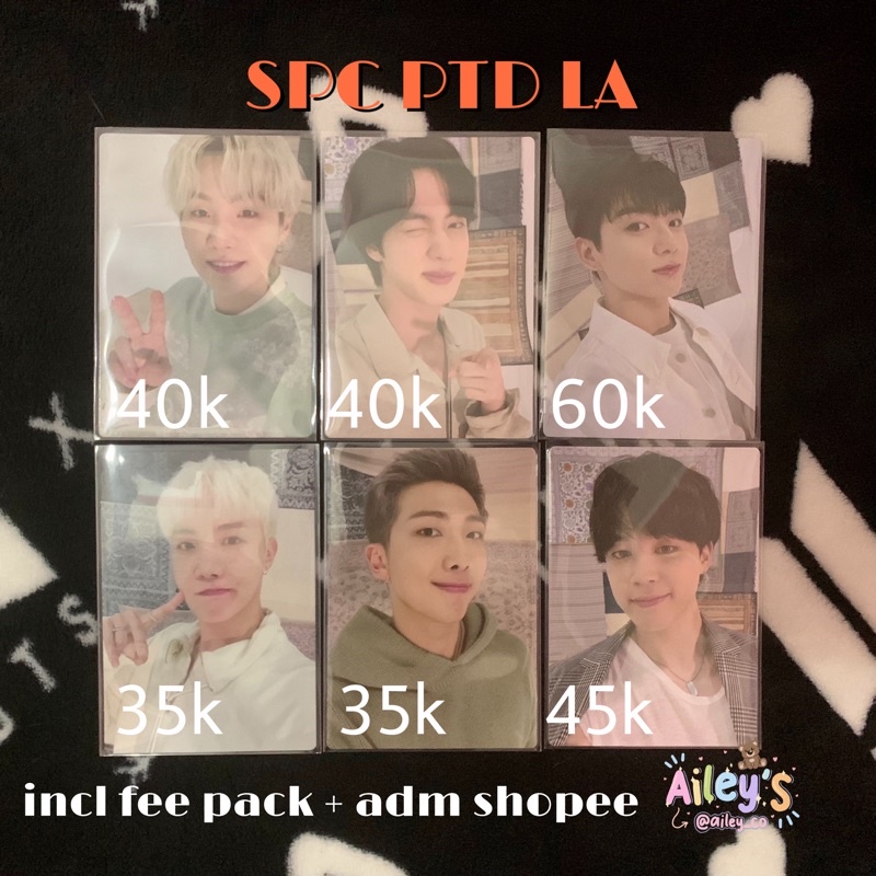 SPC PTD LA mini photocard bts official permission to dance