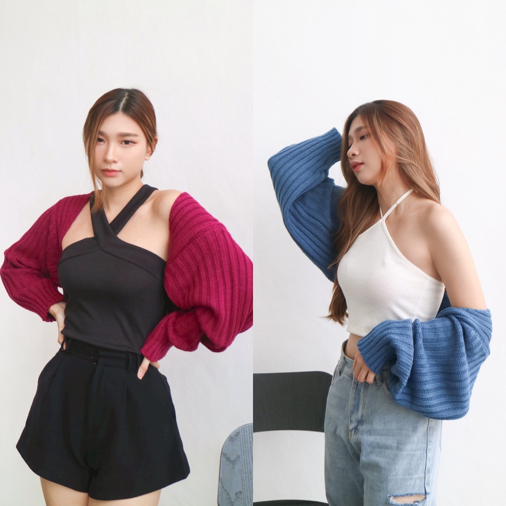 Kardigan Wanita/ Liam Oversize Crop Cardigan / Balero / Outer Knit Premium / Crop Cardi / Crop Outer