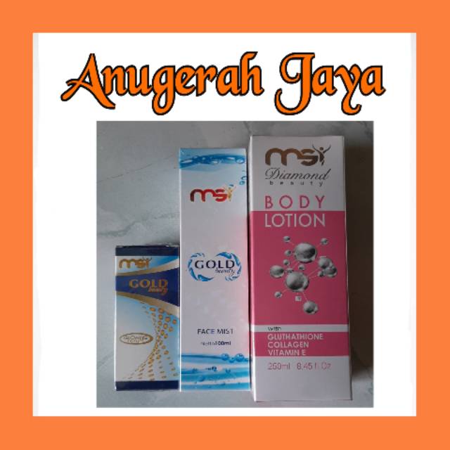 Paket Serum+Face Mist+Body Lotion MSI ORI