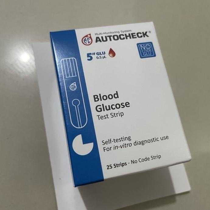 Autocheck Gula Darah 25 Strip Auto Check Autocheck Blood Glucose Stik Termurah