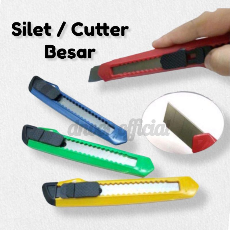 Silet / Kater / Cutter Besar Tajam Knife Alat Pemotong Ecer