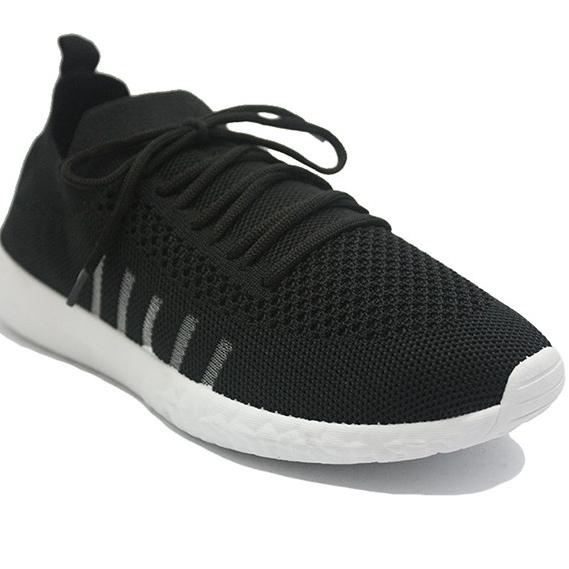 Klensia Sport Shoes Sepatu Sneakers Wanita Hitam  - Black L1K0