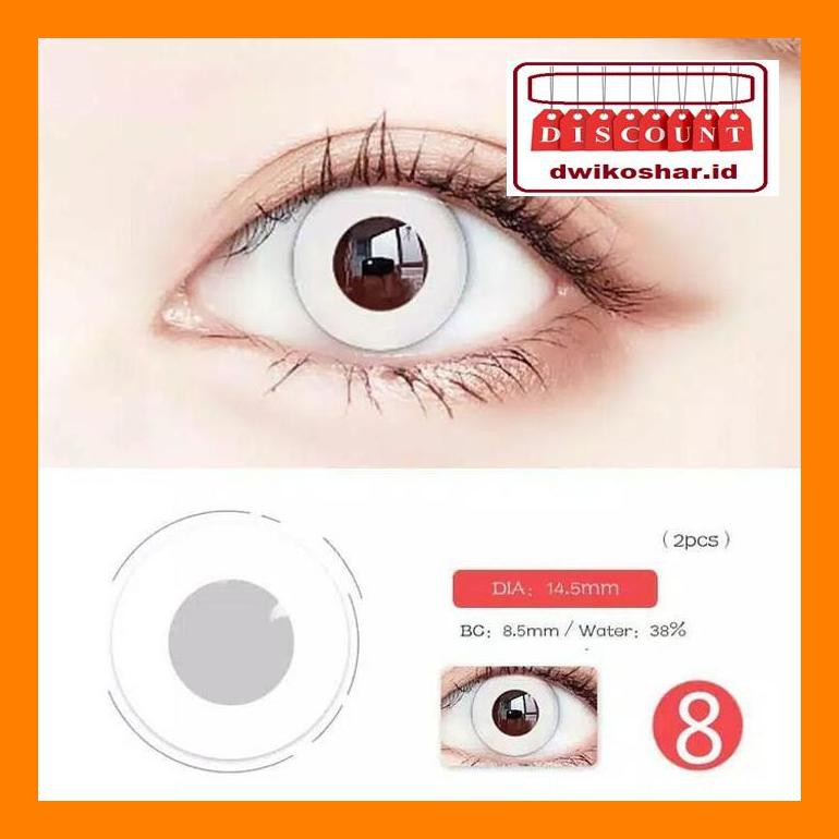 Kul40Yt Softlens Lensa Mata Warna Merah Putih Kuning Naruto Sharingan Anime - Cairanpembersi Utyt1La