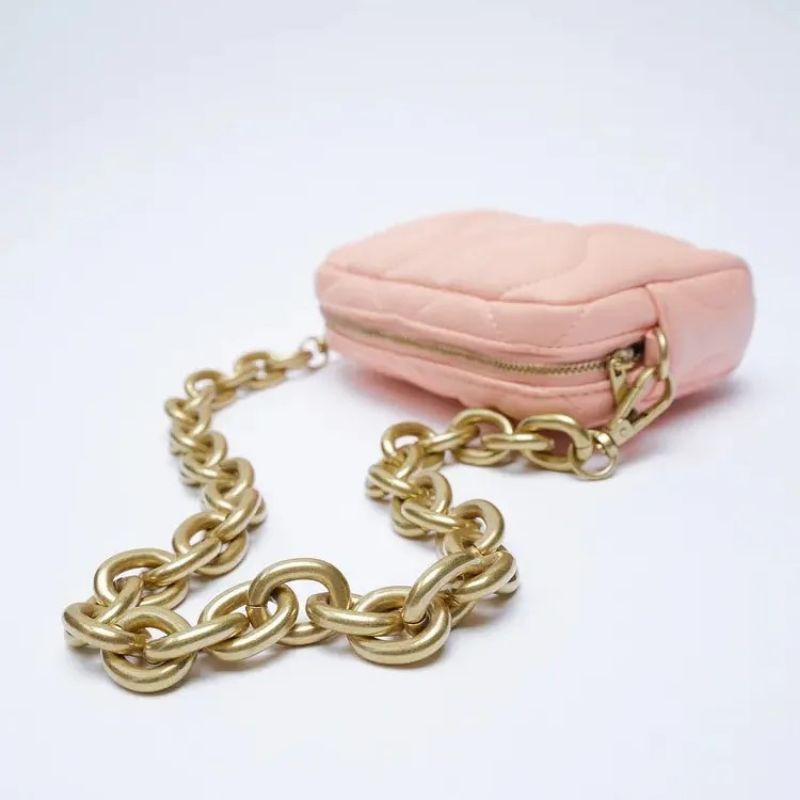 4.4 SALE | ZRA CHAIN STRAP VINYL SHOULDER BAG