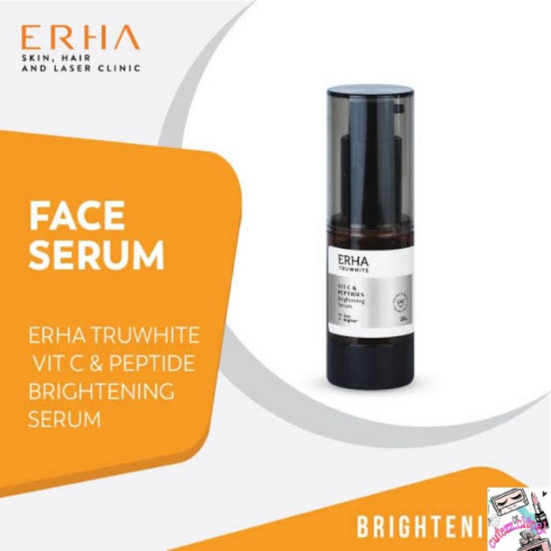 ☃Cutezz_Ching1☃Erha Truwhite Vit C &amp; Peptides Brightening Serum 20ml