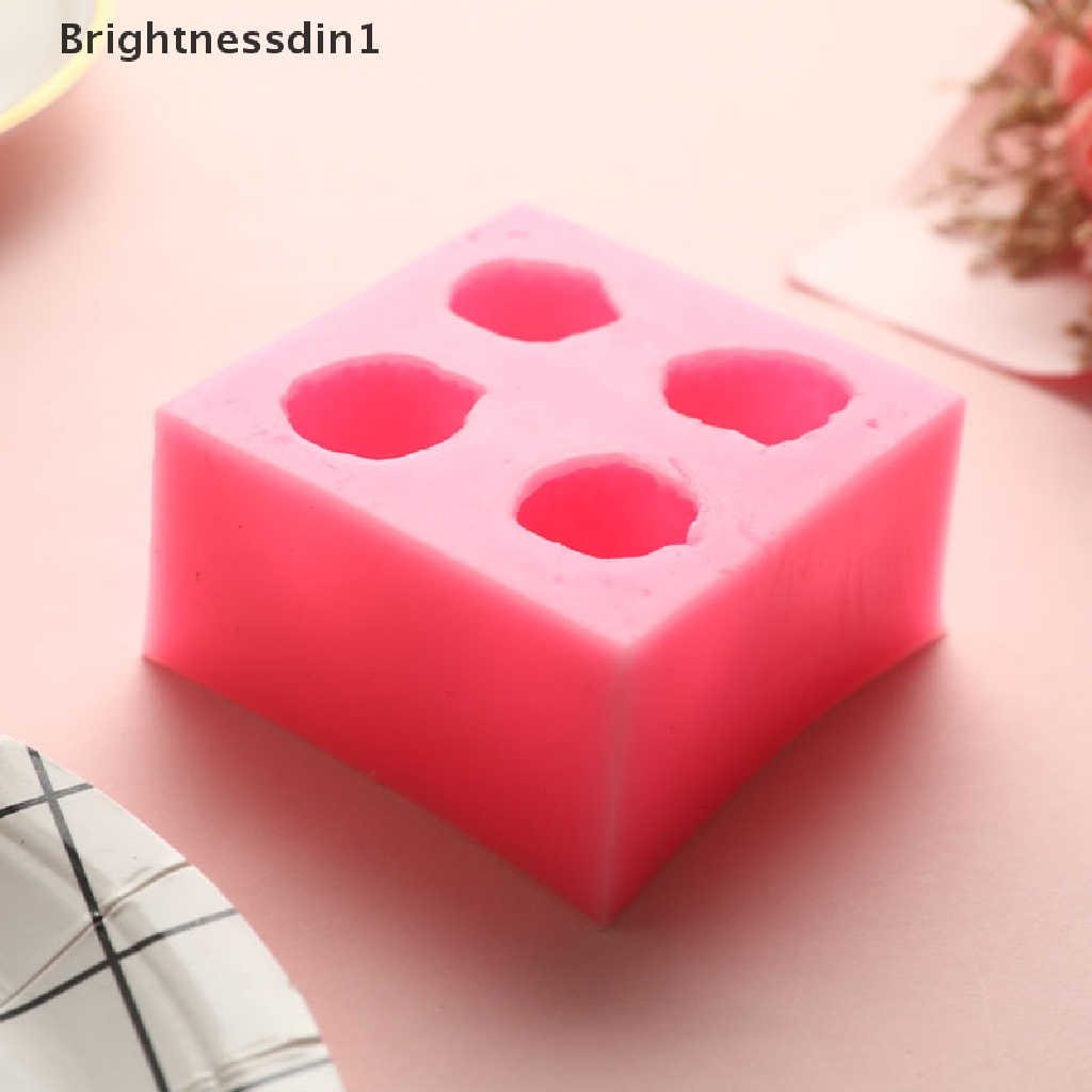 1 In 1 Cetakan Fondant Bahan Silikon Bentuk Buah Strawberry Untuk Membuat Kue