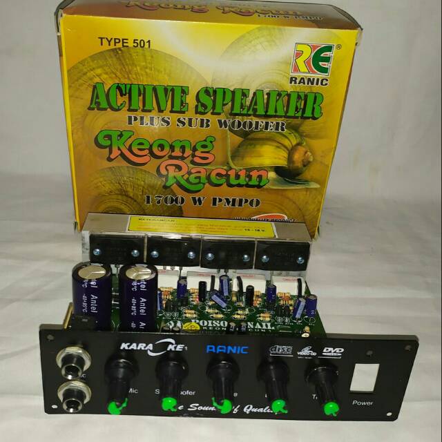 Kit Aktif Speaker stereo plus subwoofer KEONG RACUN