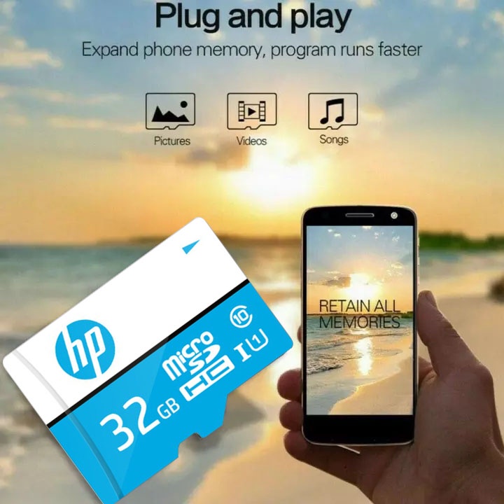 Hp Memory Card Micro sd 512gb 8gb 16gb 32gb 128g class10 64gb TF Original