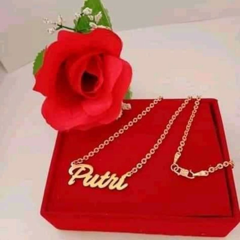 Kalung Nama Kalung Anak Perempuan Kalung Anak Gold Lapis Emas