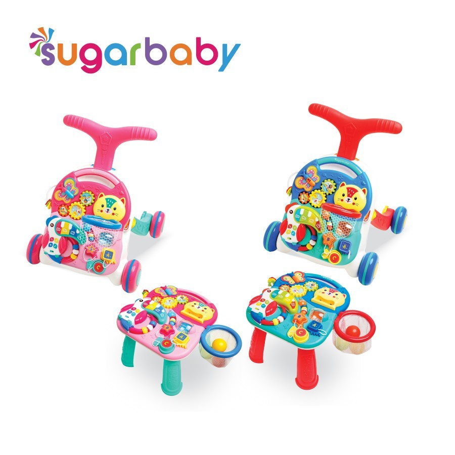 Sugar Baby 10in1 Premium Activity Walker &amp; Table | Meja Walker Bayi