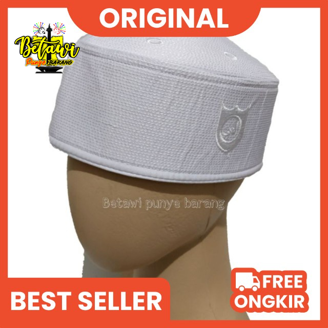 peci malaysia kopiah malaysia logo putih polos