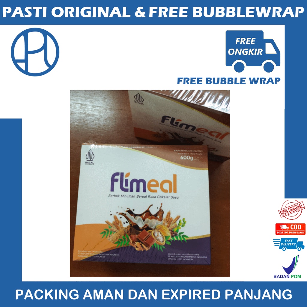 FLIMEAL PER BOX MEAL REPLACEMENT DIET SEREAL BY FLIMTY FLIM MEAL RASA COKLAT SUSU