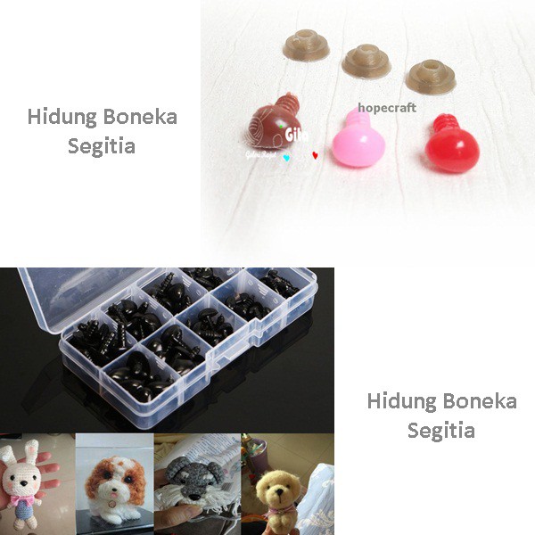 (5pcs) Hidung Boneka Amigurumi/Safety Nose