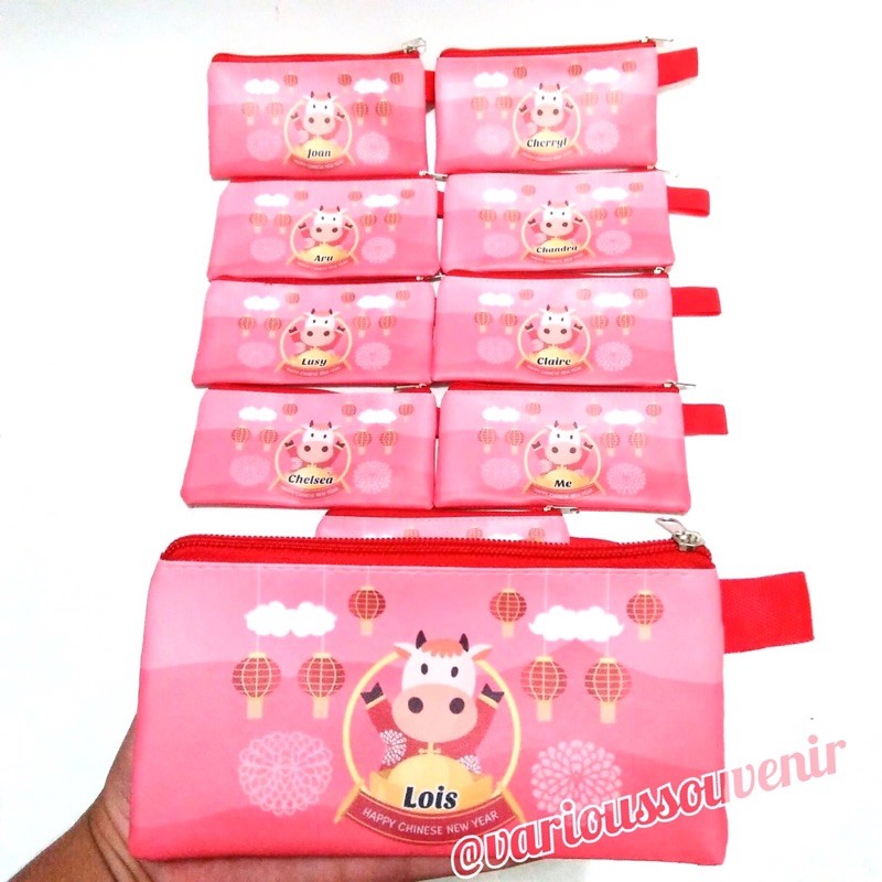 Custom Dompet Panjang Imlek Shio Kelinci Rabbit Bunny Tahun Baru Imlek Cina Chinese Tahun 2023 Angpao Minim 10pcs Gambar Sama Nama Beda