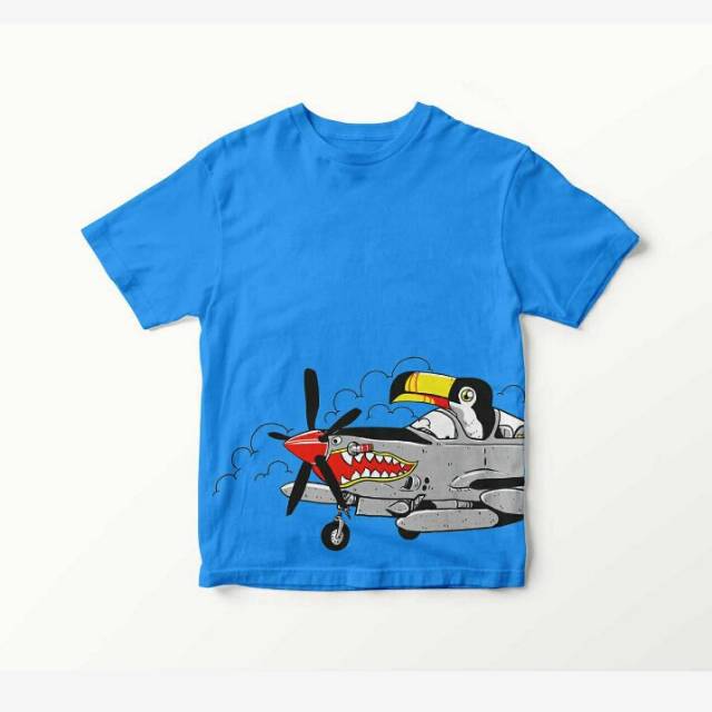 Kaos anak pesawat super tucano