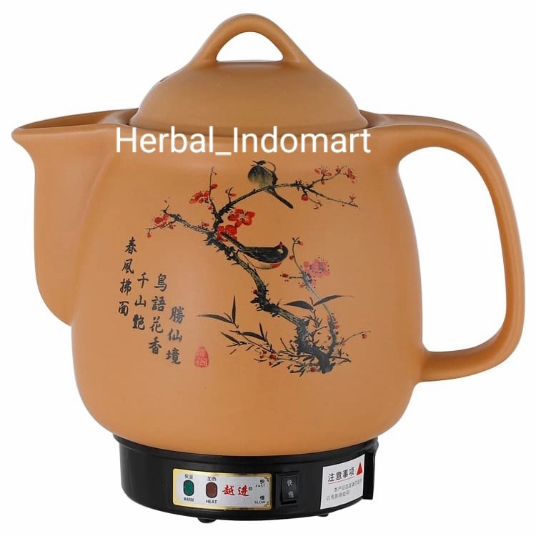 Teko keramik / panci herbal keramik / teko obat listrik / panci obat 3L