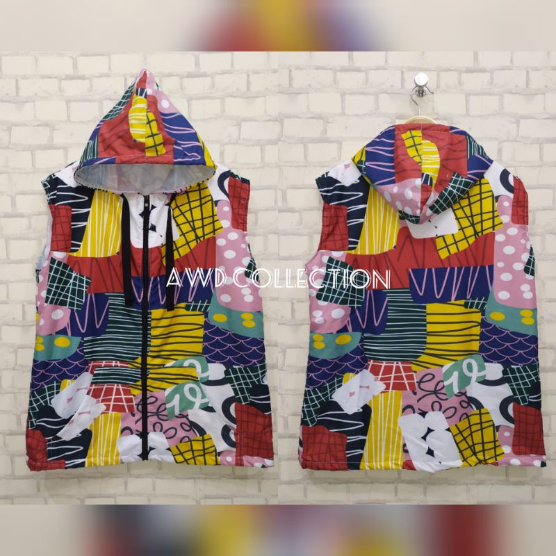 Rompi Parasut Printing Wanita / Rompi Sepeda